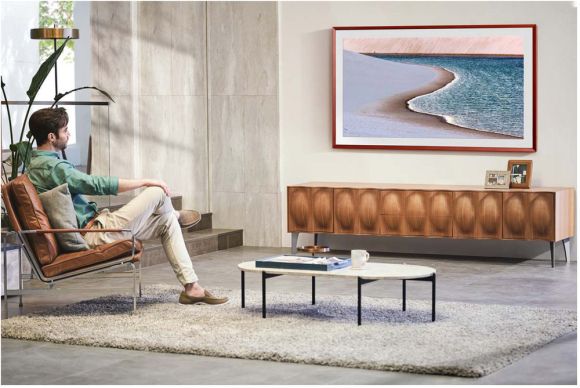 Телевизор Samsung 43" серия The Frame QLED TV 2021 LS03A черный