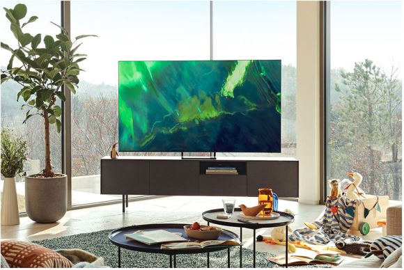 Телевизор Samsung 65" серия 7 QLED 4K Smart TV 2021 Q70A серый